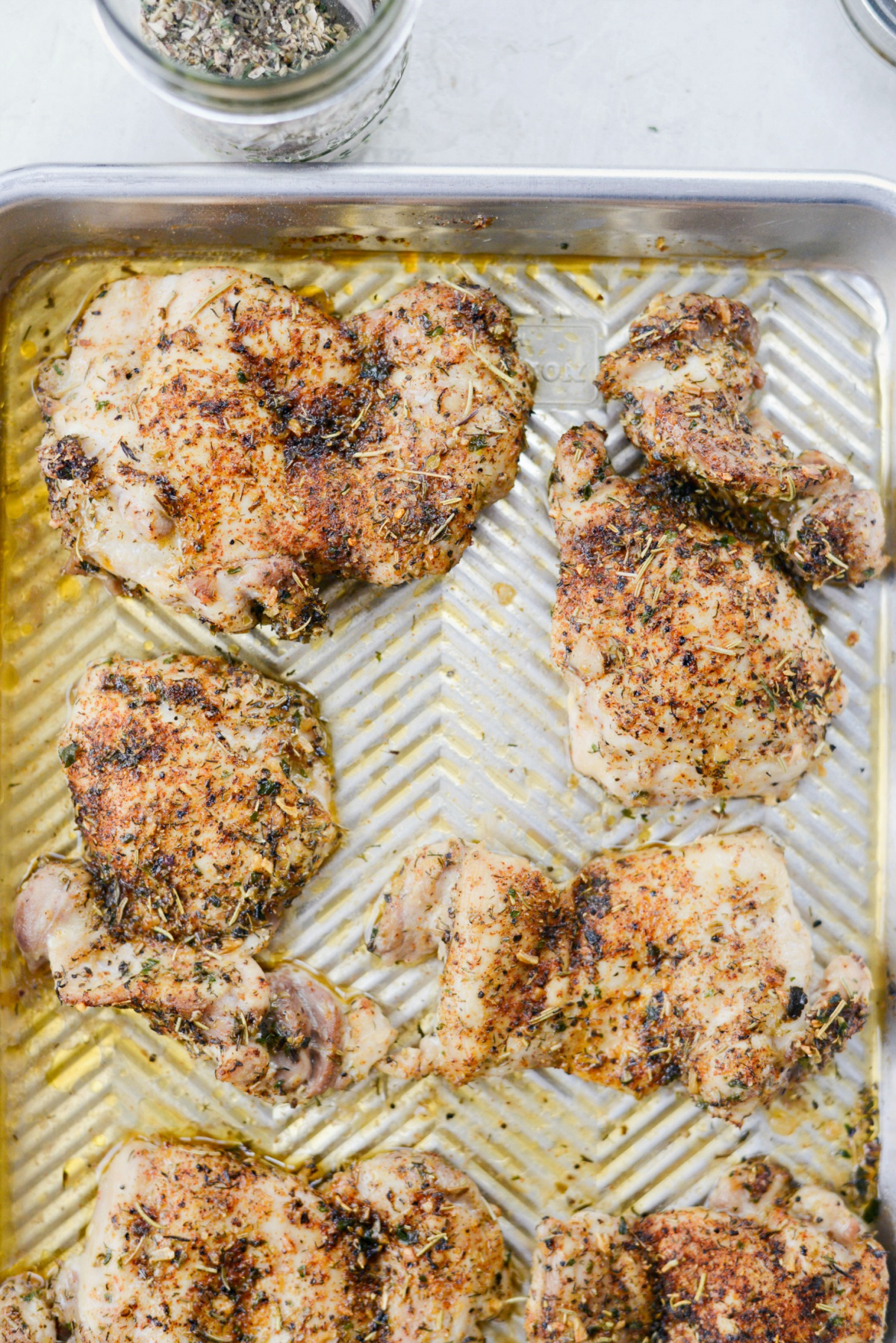 baked seasoned chicken thighs