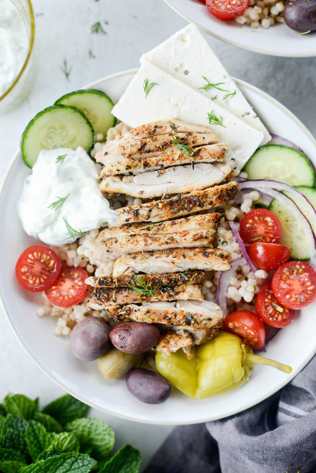 Greek Chicken Couscous Bowl