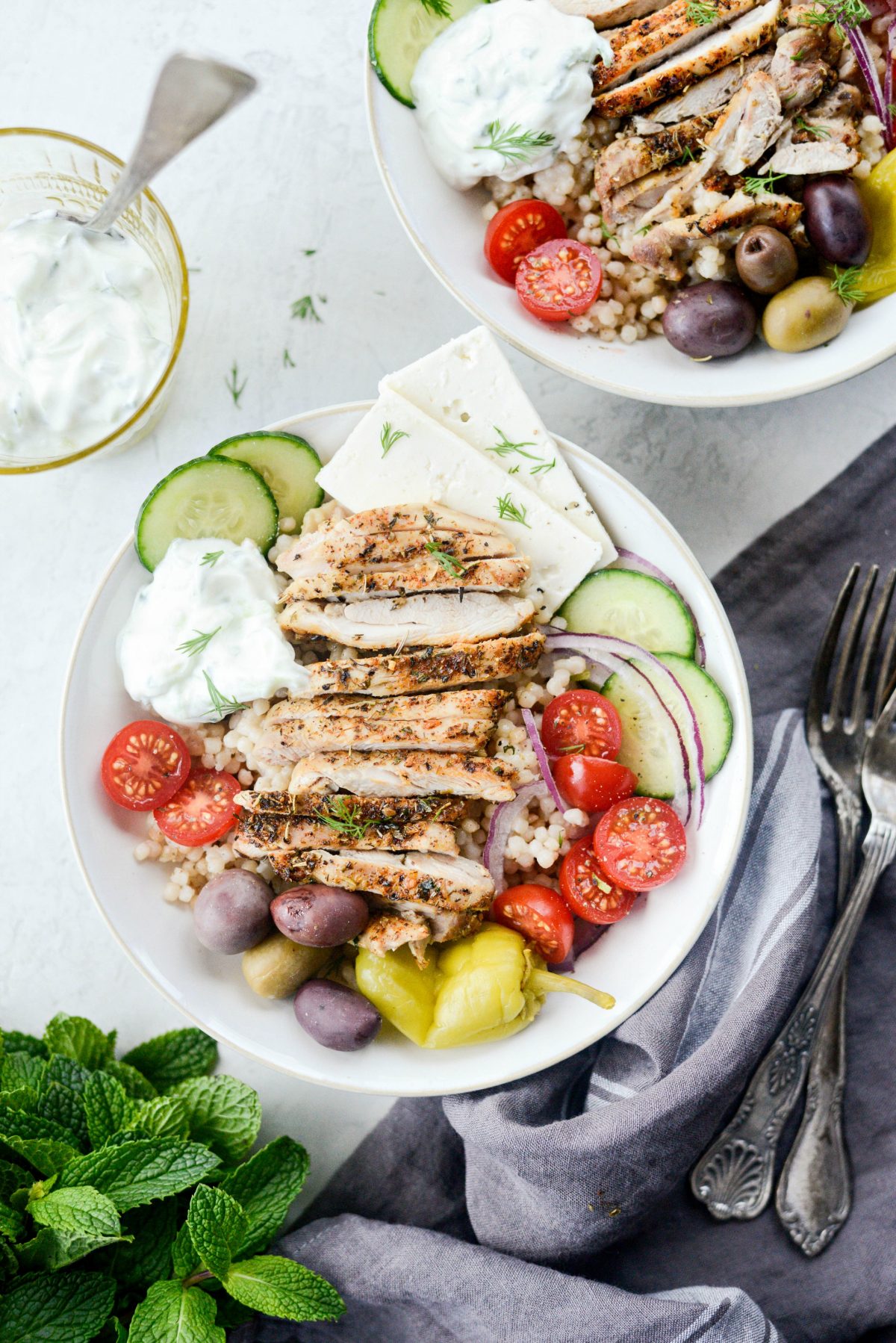 Greek Chicken Couscous Bowl