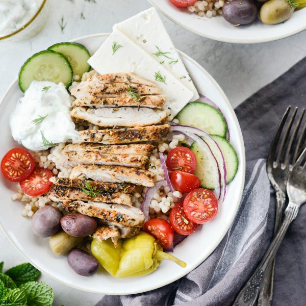 Greek Chicken Couscous Bowl Simply Scratch