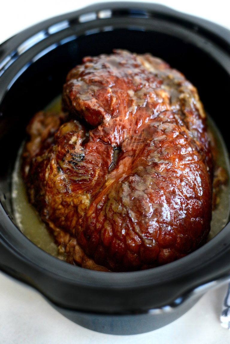 Slow Cooker Maple Brown Sugar Ham Simply Scratch