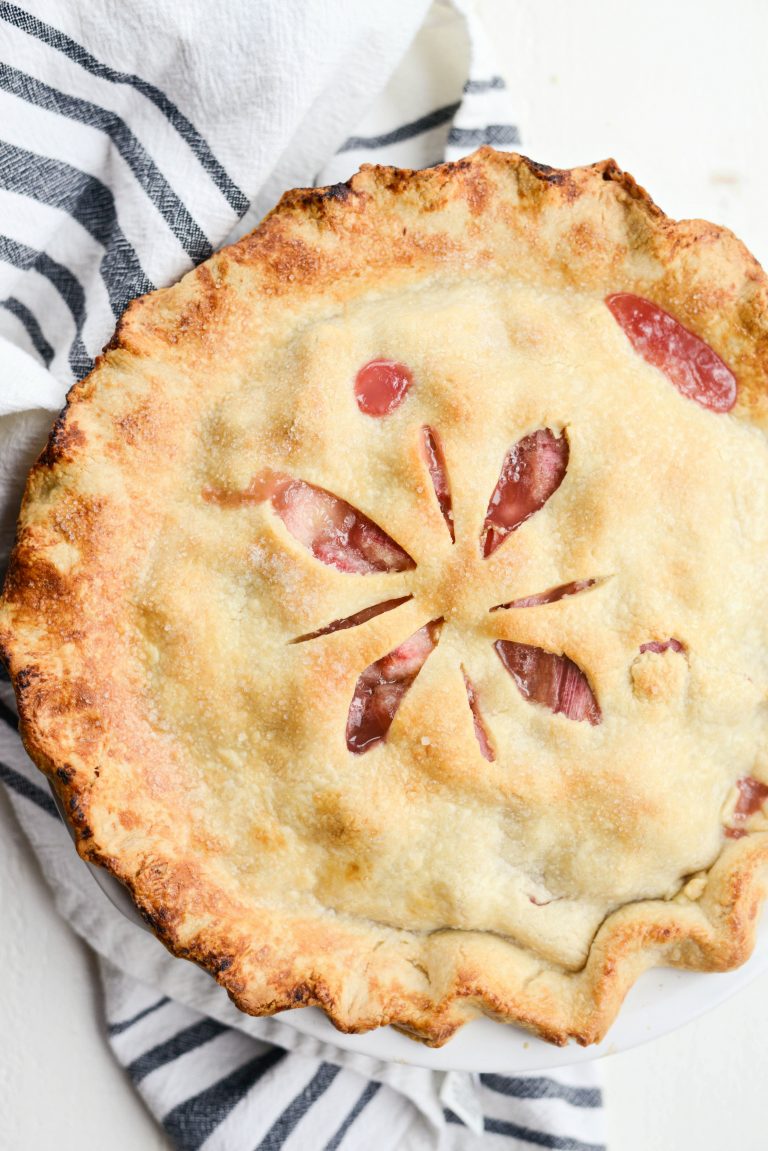 Classic Homemade Rhubarb Pie Simply Scratch
