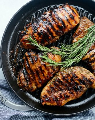 Balsamic Rosemary Grilled Chicken l SimplyScratch.com