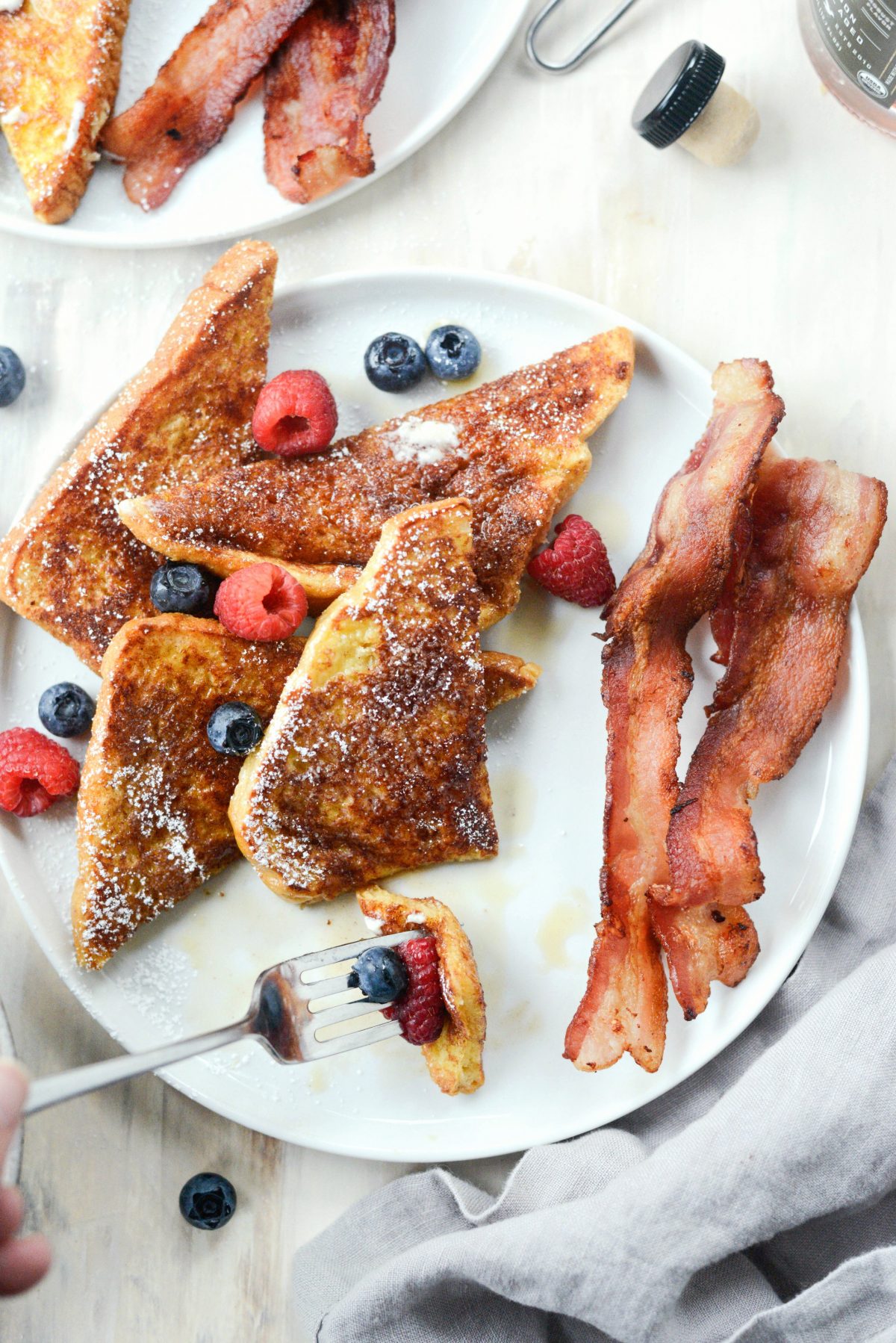 Cinnamon Sugar Crusted French Toast l SimplyScratch.com