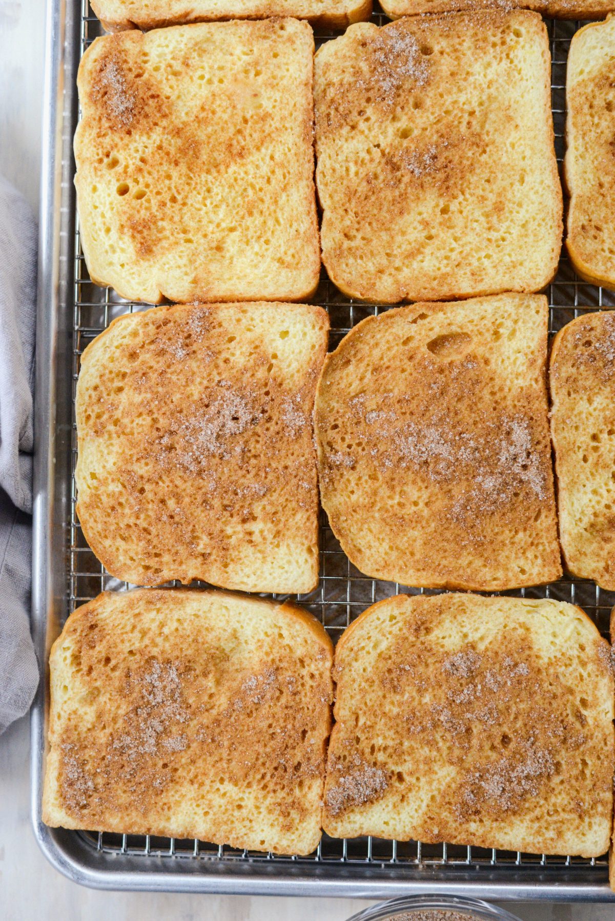 Cinnamon Sugar Crusted French Toast l SimplyScratch.com