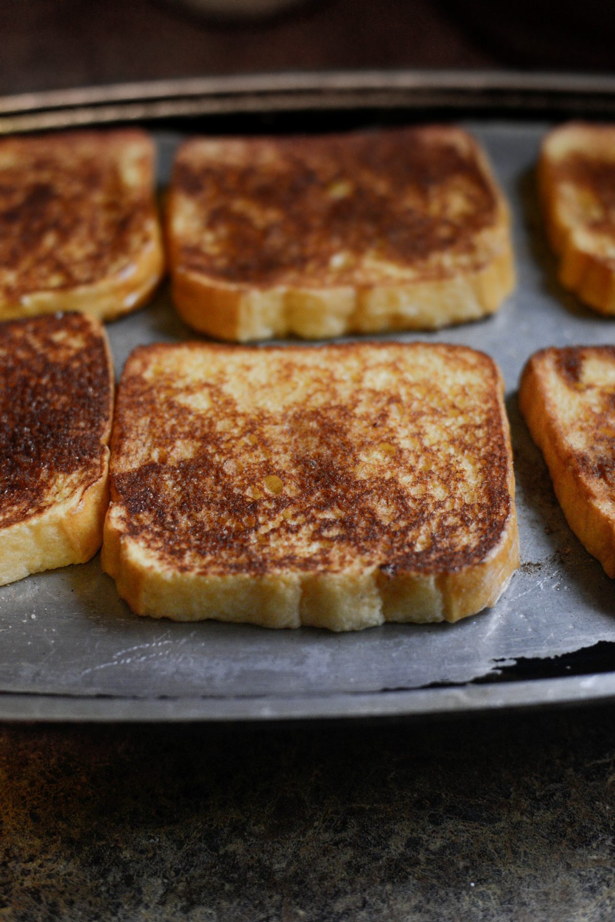 Cinnamon Sugar Crusted French Toast l SimplyScratch.com