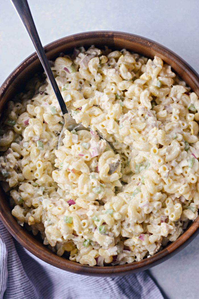 Classic Tuna Macaroni Salad l SimplyScratch.com