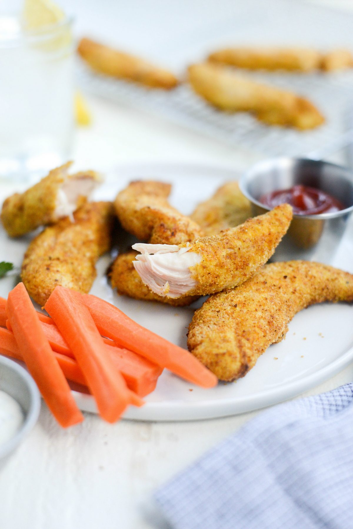 Crispy Air Fryer Chicken Tenders l SimplyScratch.com