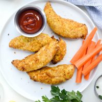 Crispy Air Fryer Chicken Tenders l SimplyScratch.com