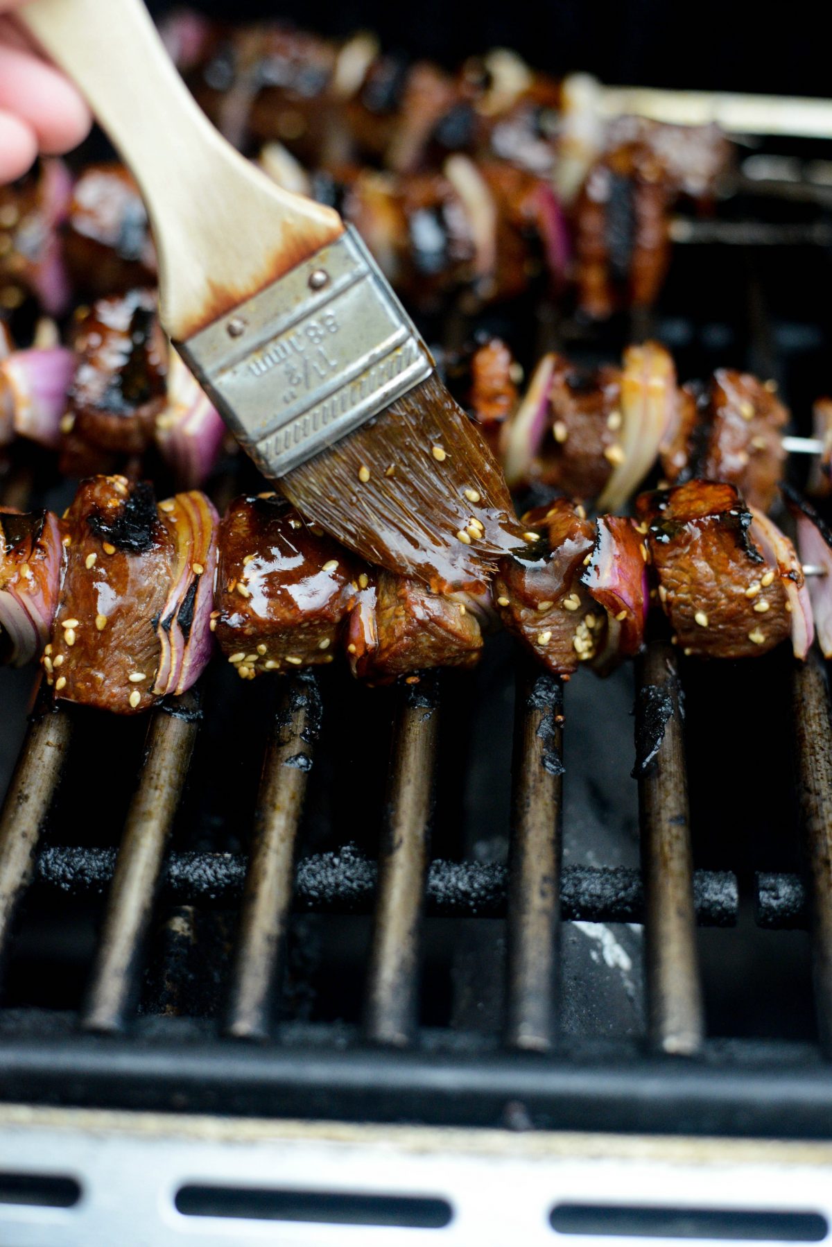 Grilled Sesame Steak Skewers l SimplyScratch.com