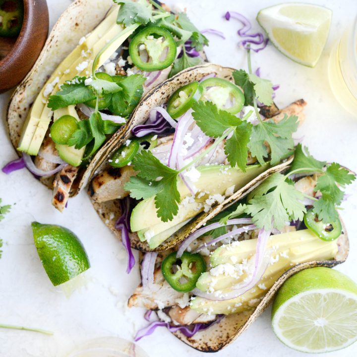 Grilled Tequila Lime Chicken Tacos Simply Scratch