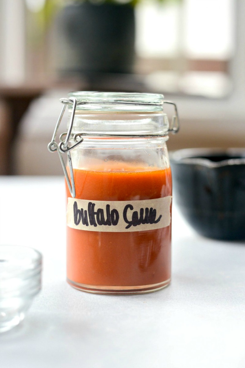 jar of homemade buffalo sauce