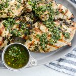 Cilantro Chimichurri Grilled Chicken l SimplyScratch.com