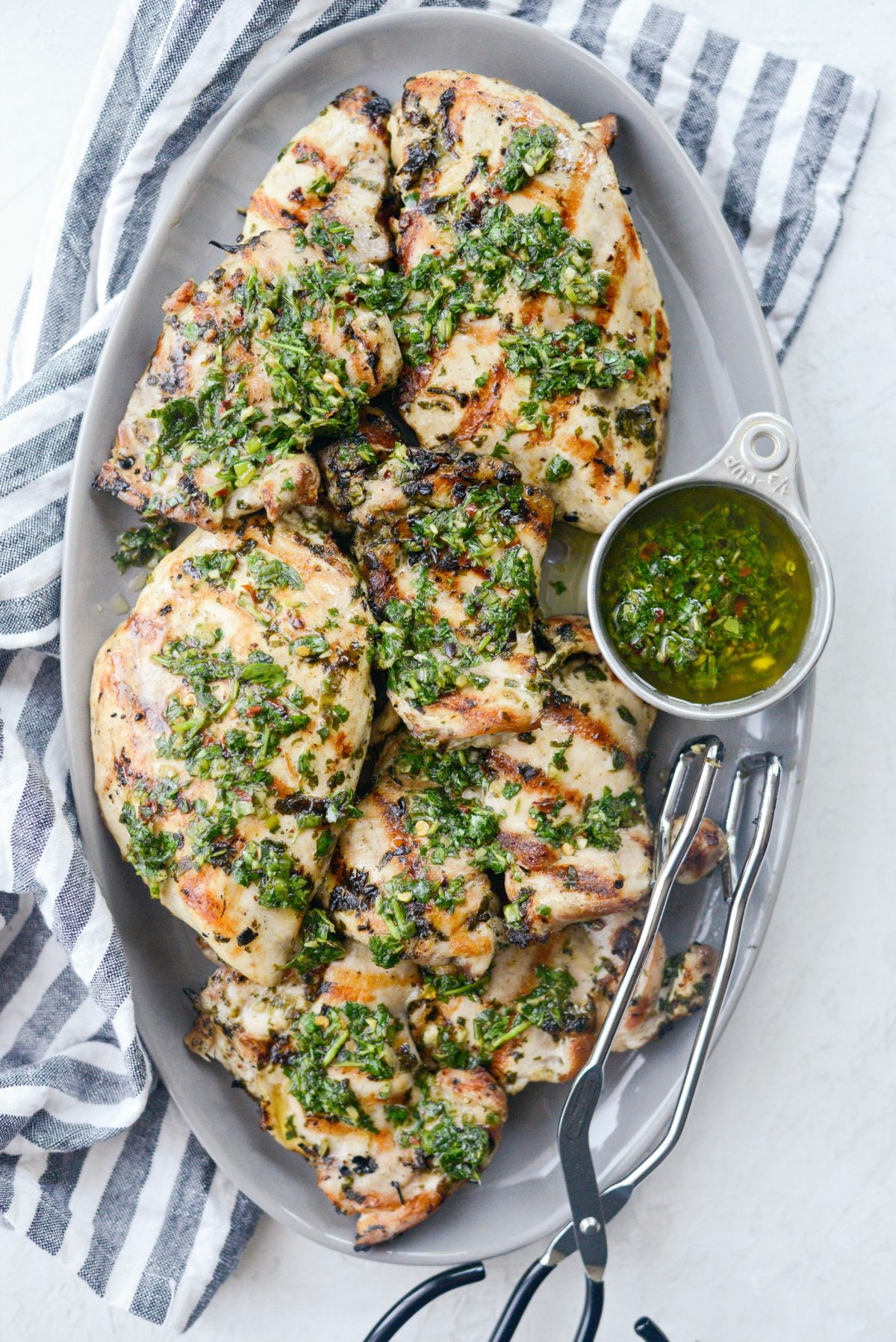 Cilantro Chimichurri Grilled Chicken l SimplyScratch.com