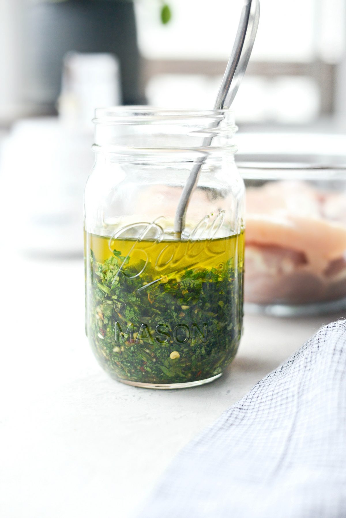 Cilantro Chimichurri Sauce l SimplyScratch.com