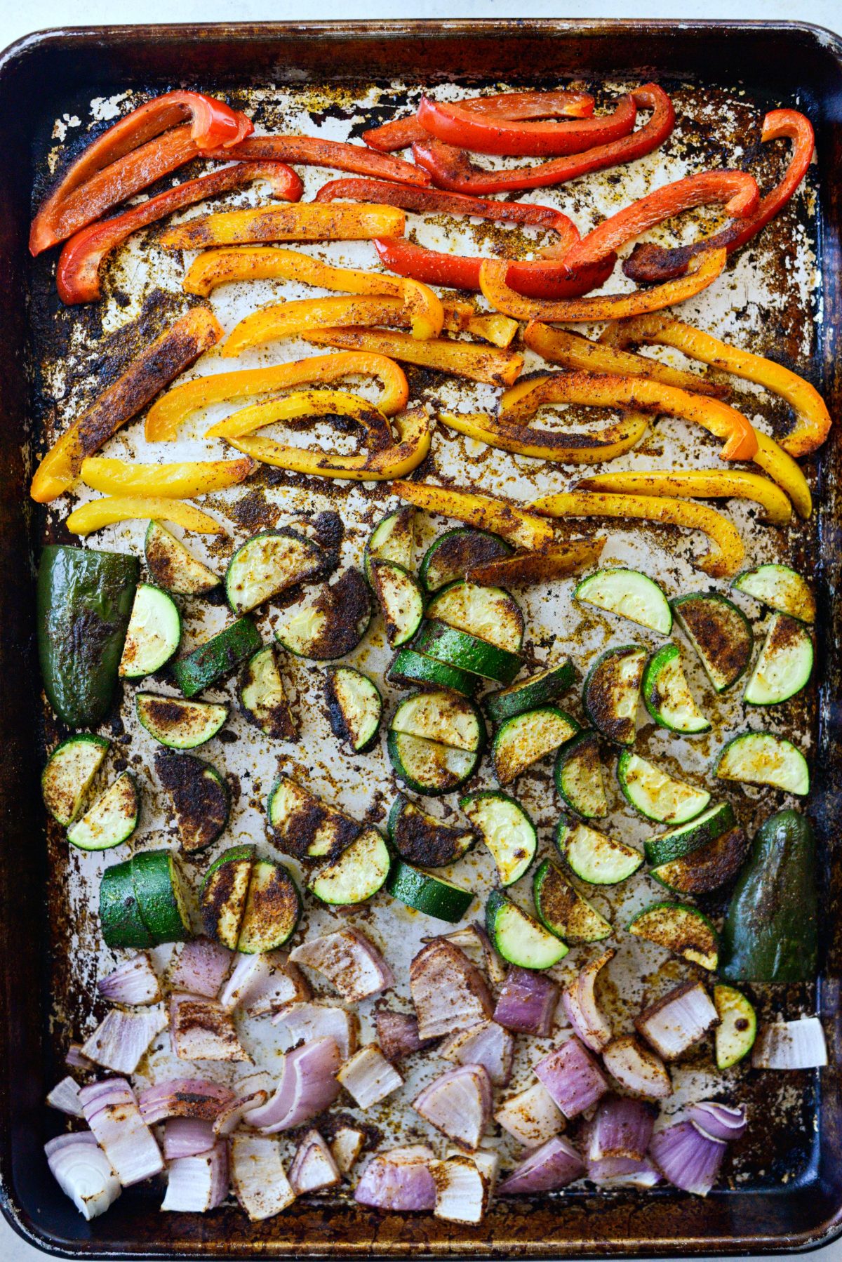 roasted fajita vegetables