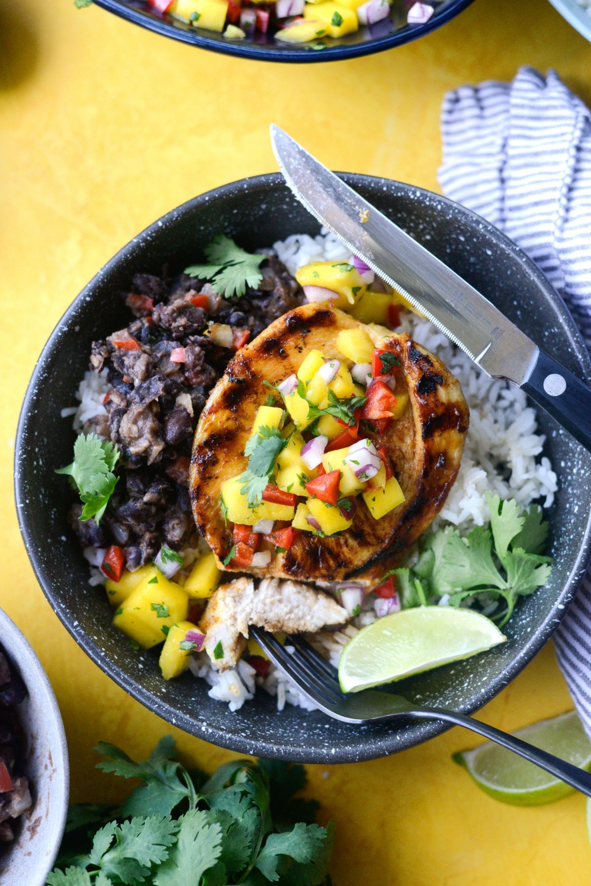 Grilled Cuban Mojo Chicken with Mango Salsa l SimplyScratch.com