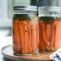Naturally Fermented Dilly Carrots l SimplyScratch.com