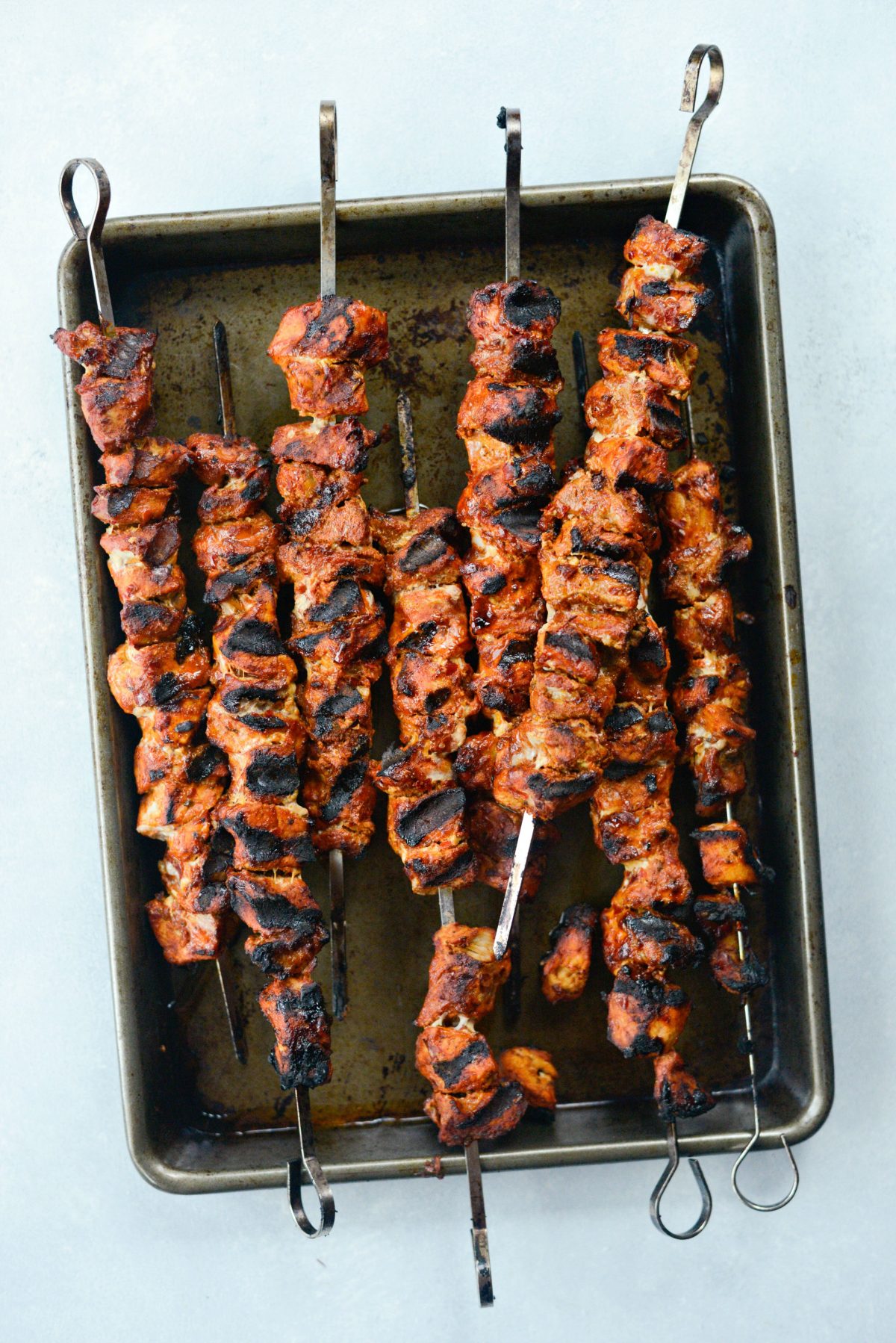 grilled pork skewers