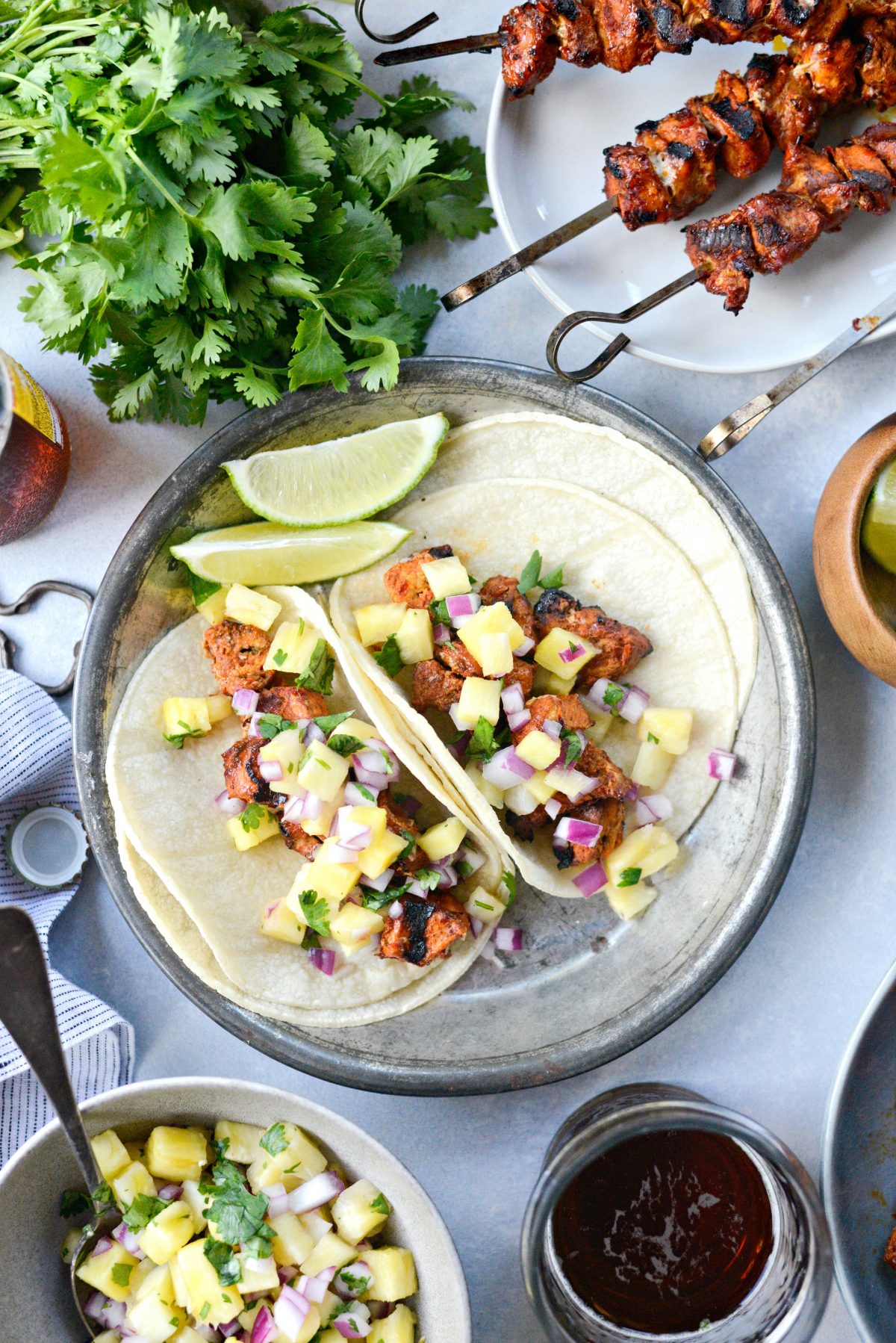 Easy Tacos al Pastor with Pineapple Salsa