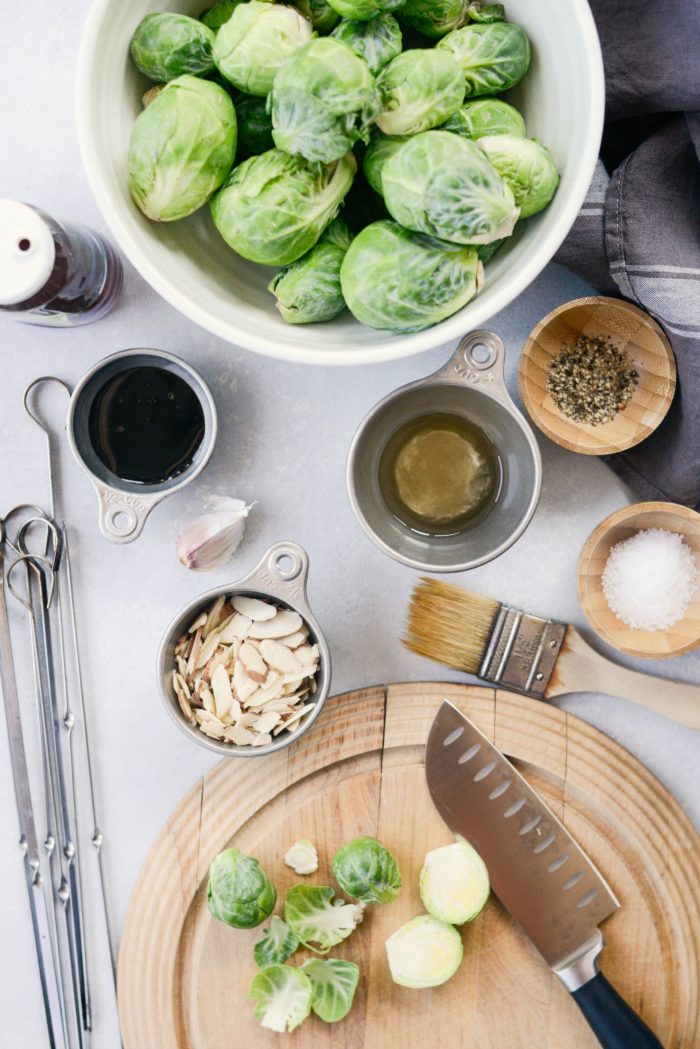 Grilled Garlic Brussels Sprouts ingredients