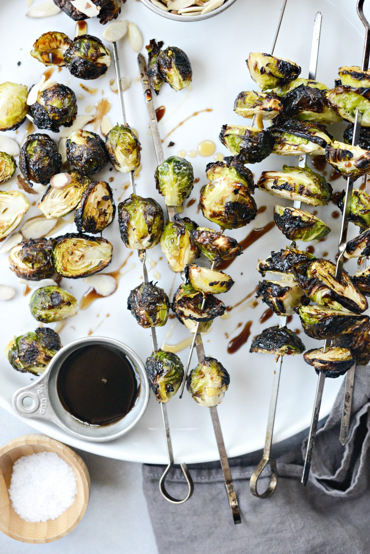 Grilled Garlic Brussels Sprouts