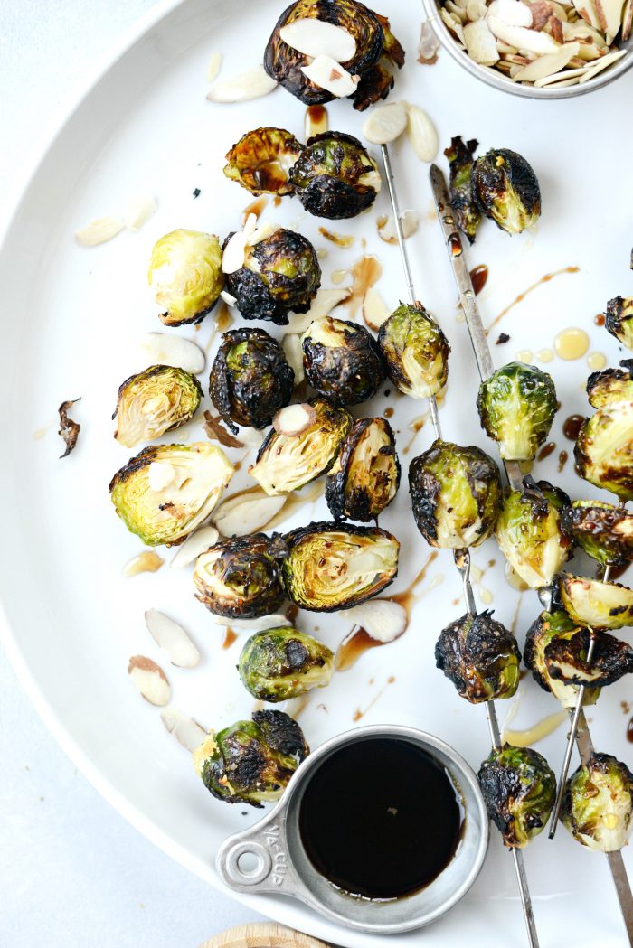 Grilled Garlic Brussels Sprouts