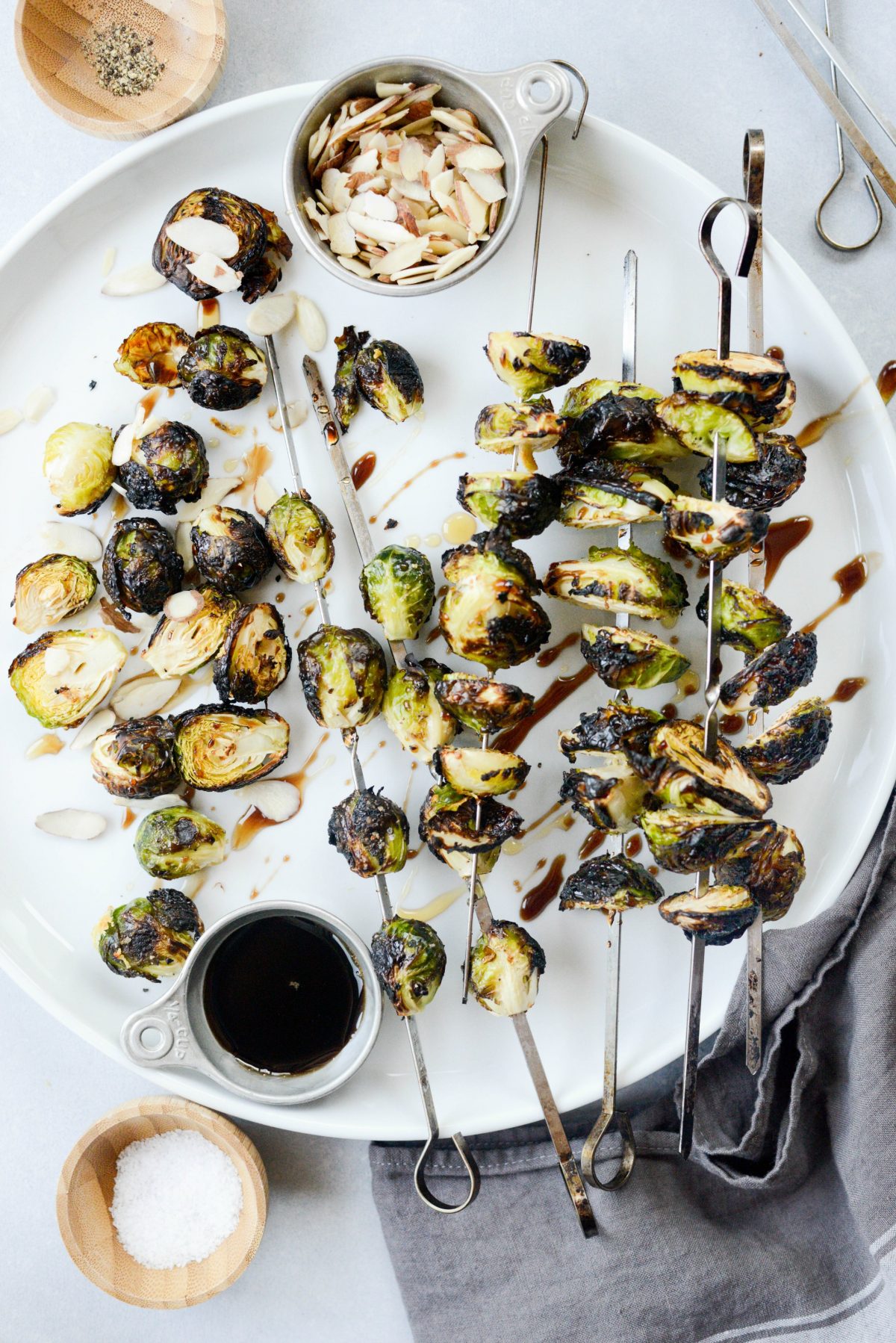 Grilled Garlic Brussels Sprouts