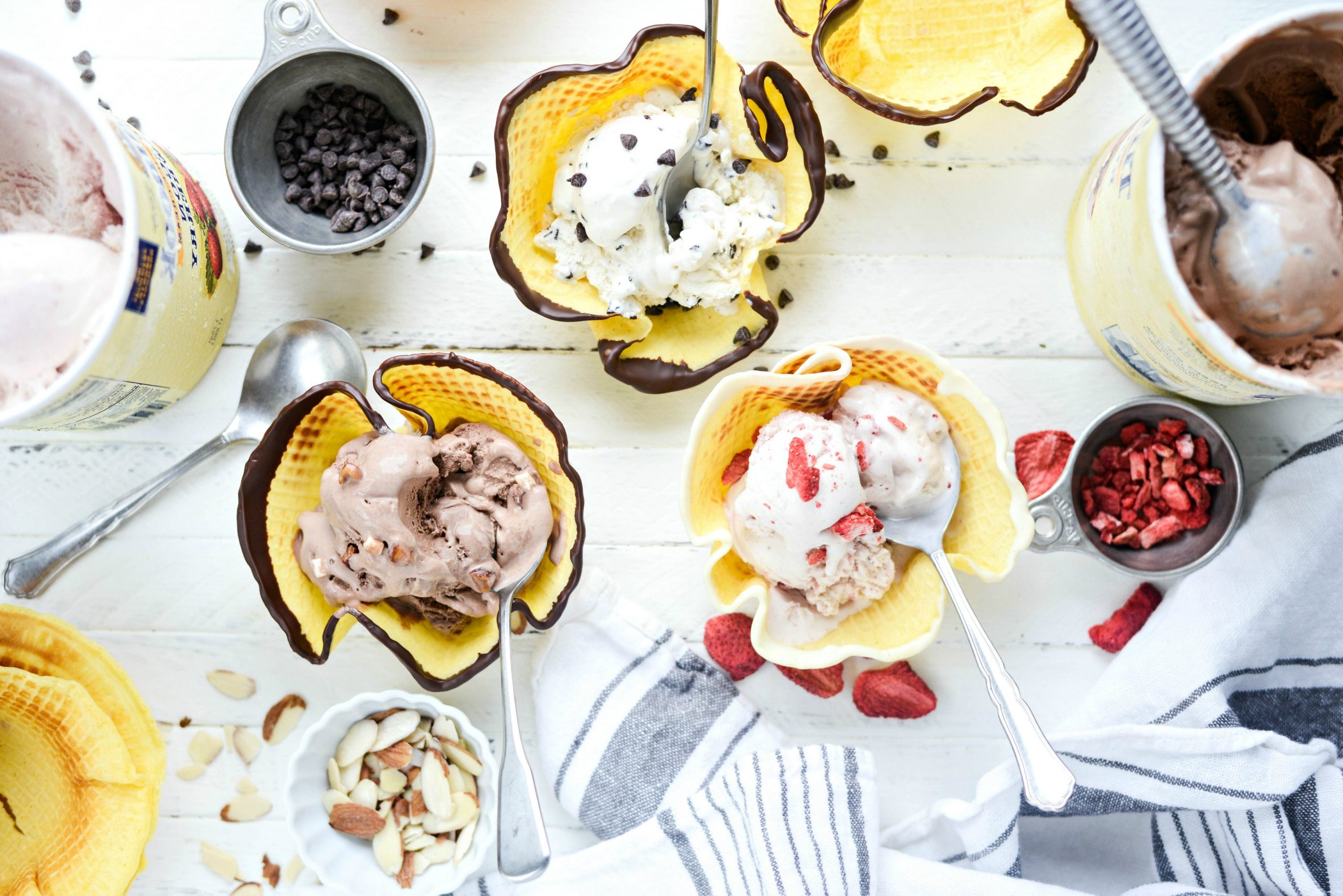 Homemade Ice Cream Waffle Bowls Simply Scratch