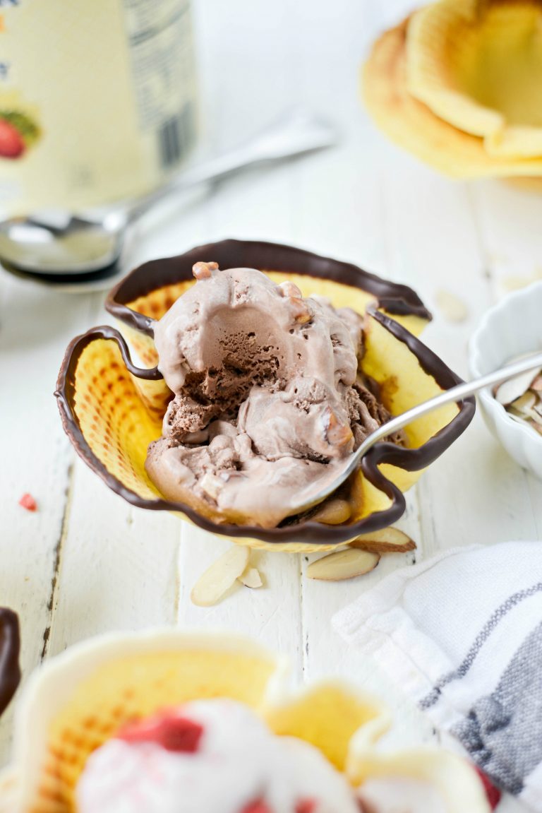 Homemade Ice Cream Waffle Bowls Simply Scratch