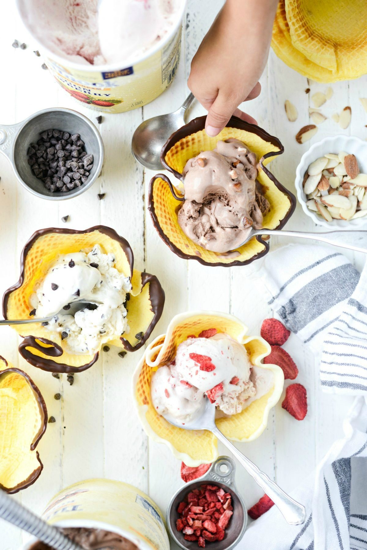 Homemade Ice Cream Waffle Bowls - Simply Scratch