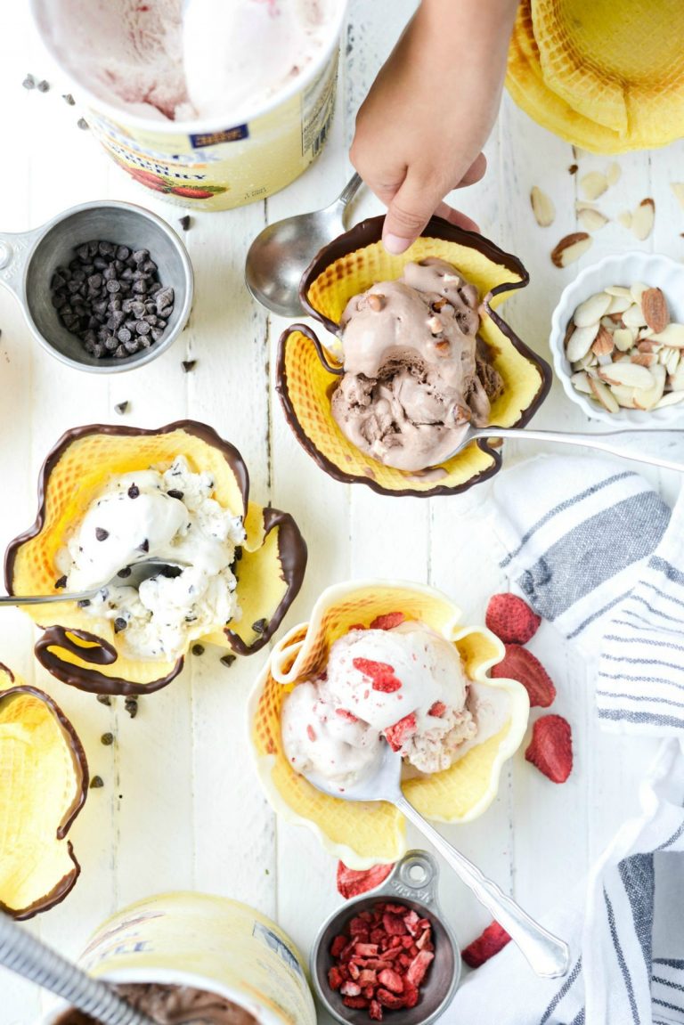 Homemade Ice Cream Waffle Bowls Simply Scratch