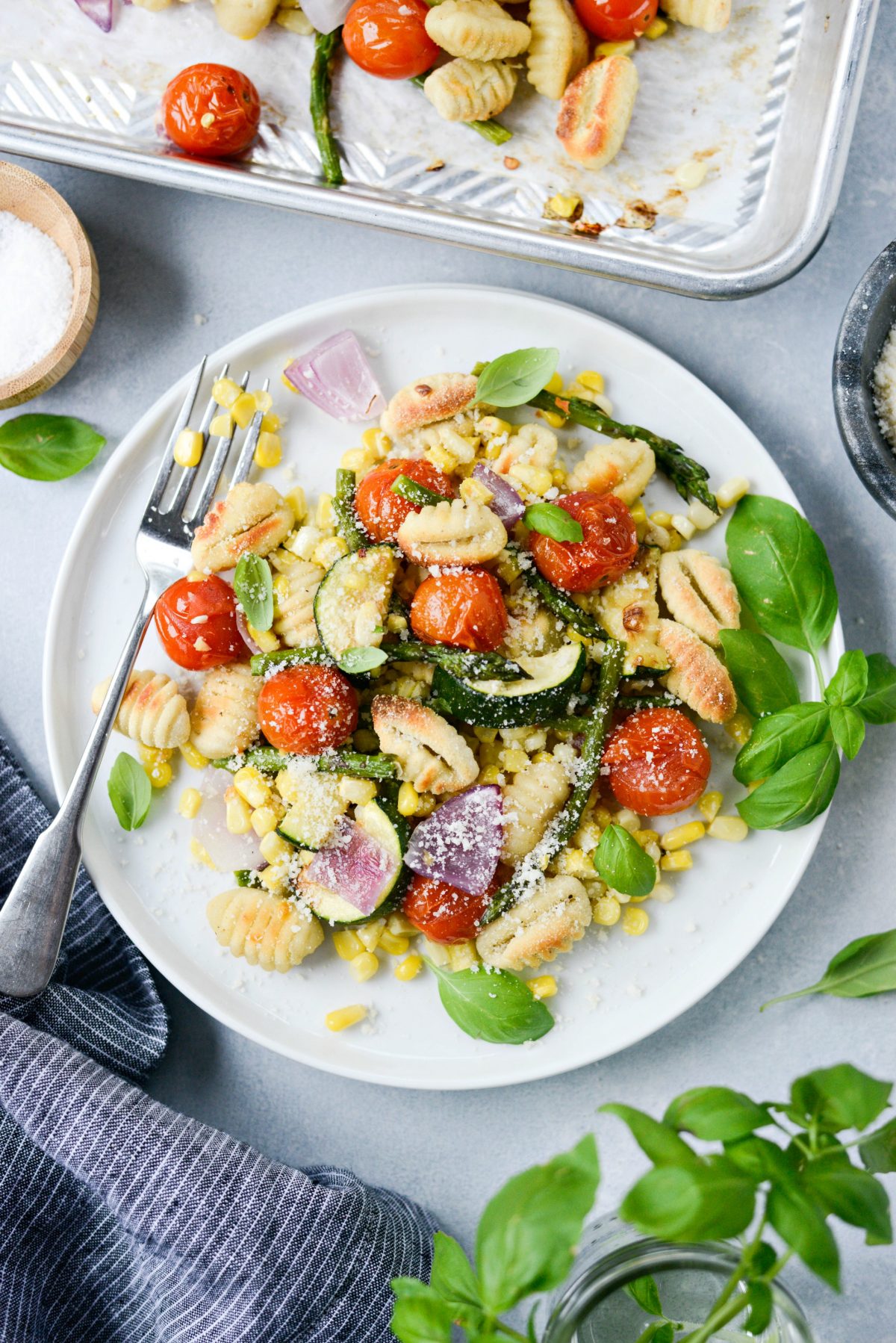 Sheet Pan Gnocchi with Summer Vegetables