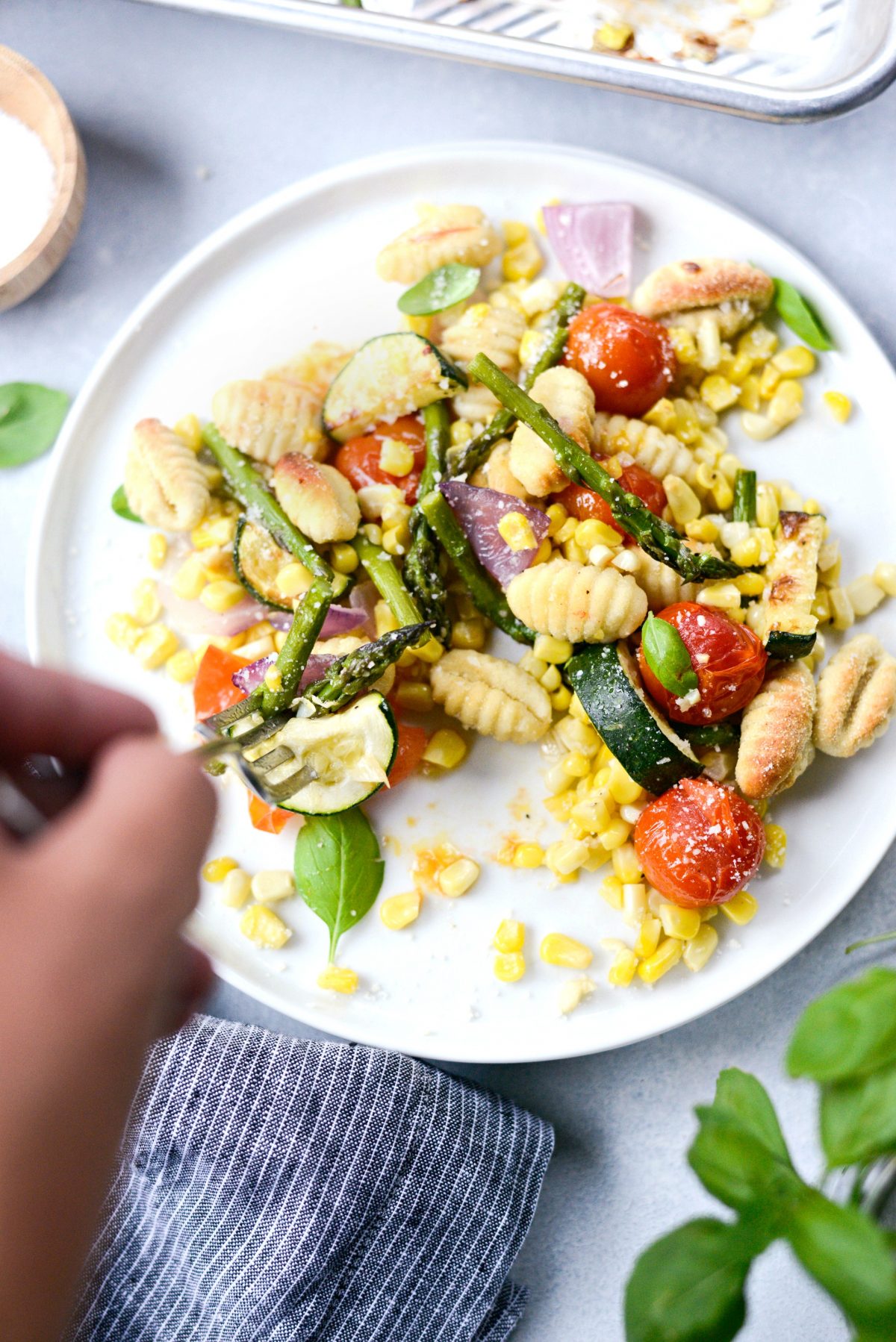 Sheet Pan Gnocchi with Summer Vegetables