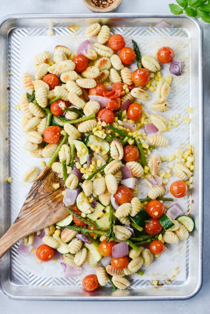 Sheet Pan Gnocchi with Summer Vegetables