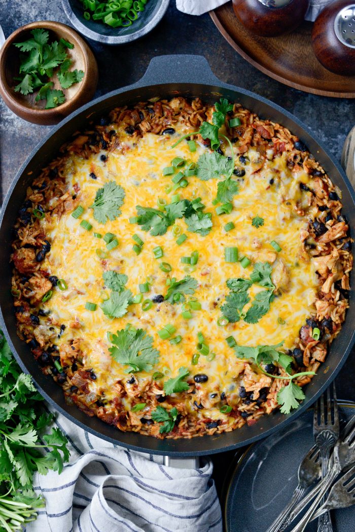 Easy Enchilada Chicken and Rice Skillet Simply Scratch