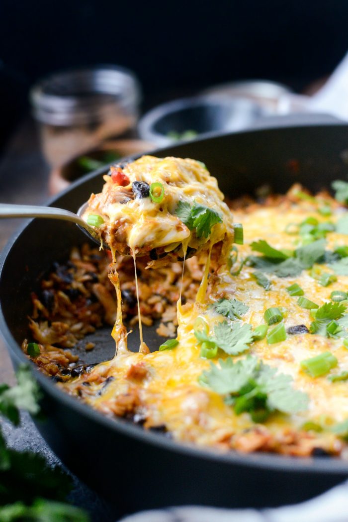 Enchilada Chicken and Rice Skillet