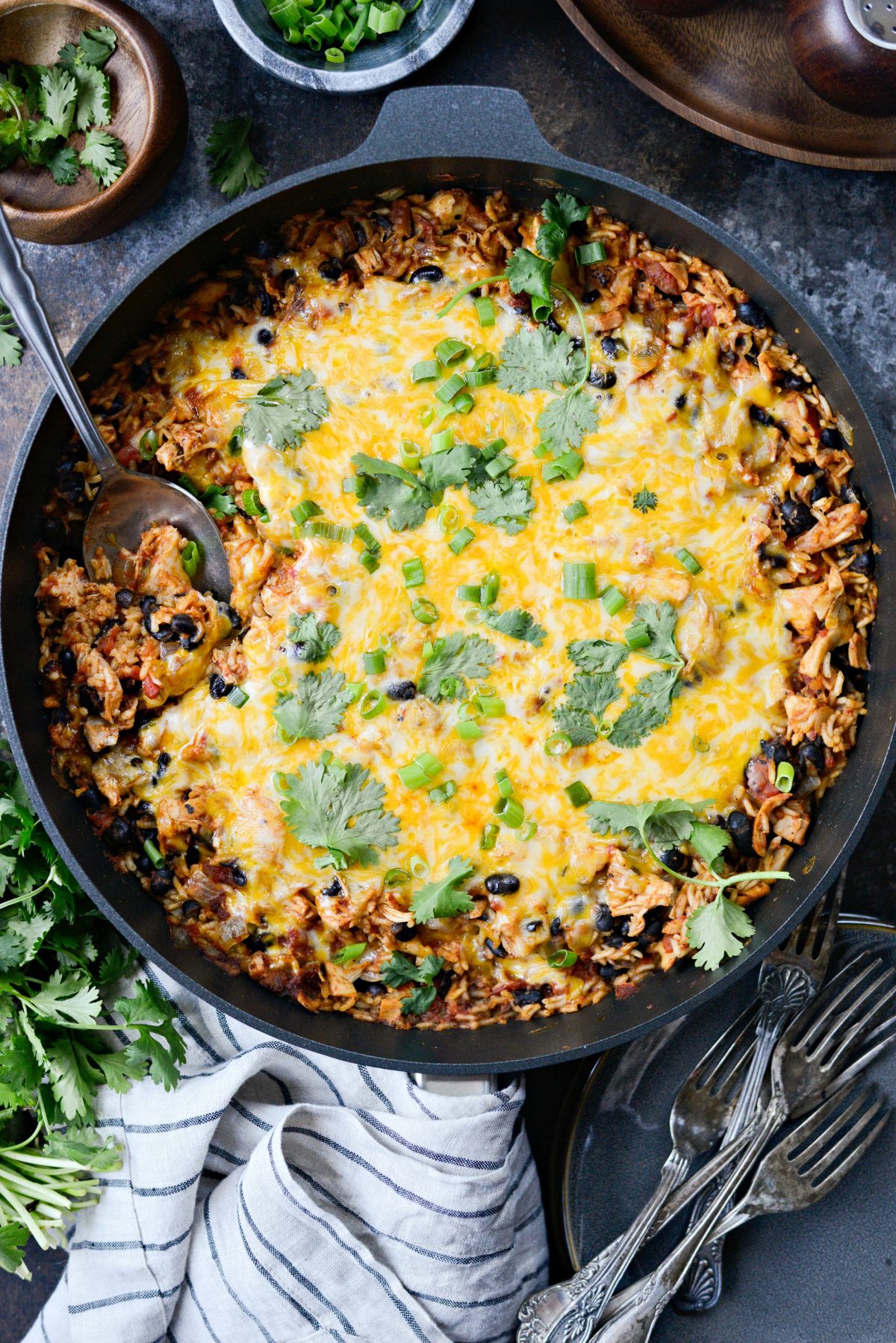 Enchilada Chicken and Rice Skillet