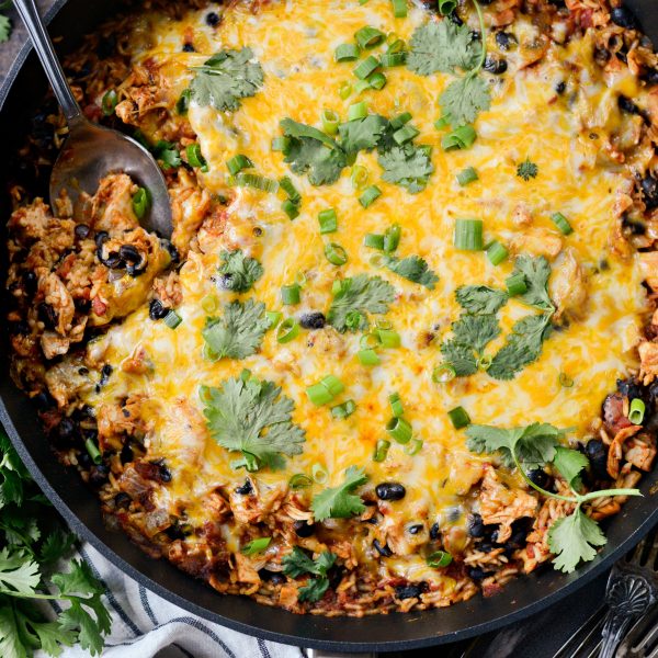 Easy Enchilada Chicken and Rice Skillet Simply Scratch