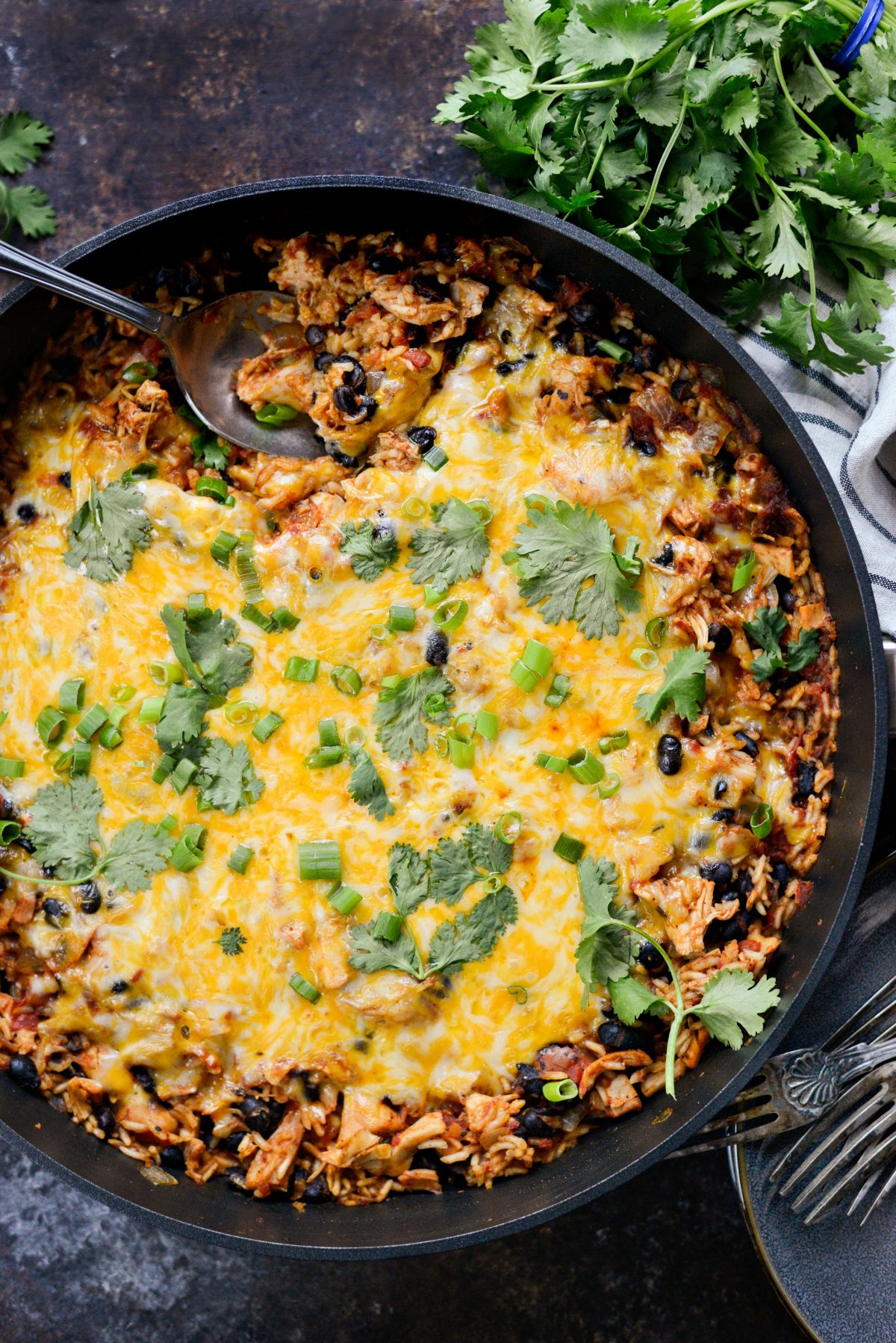 Enchilada Chicken and Rice Skillet