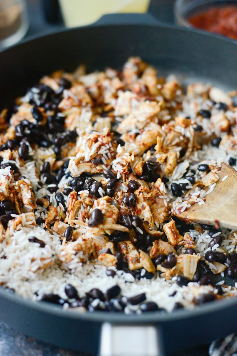 Easy Enchilada Chicken and Rice Skillet Simply Scratch