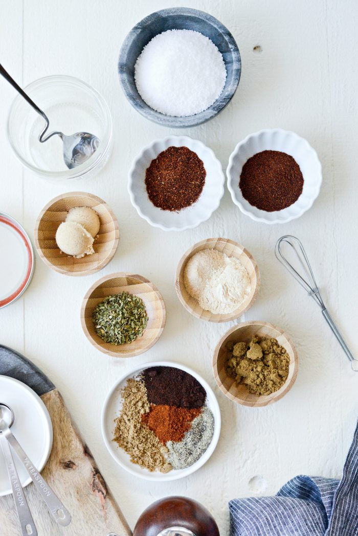 Homemade Enchilada Seasoning Blend ingredients