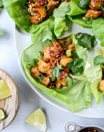 Thai Cashew Chicken Lettuce Wraps