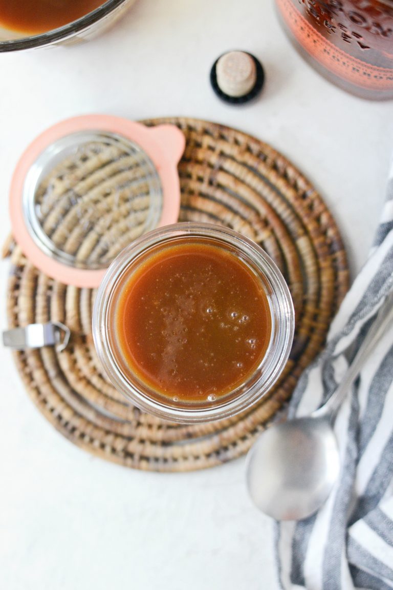 The Best Bourbon Salted Caramel Sauce Simply Scratch