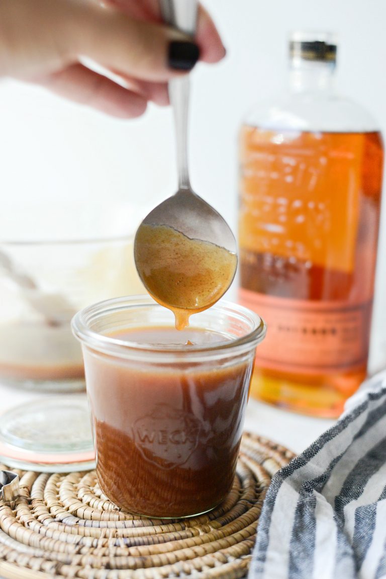 The Best Bourbon Salted Caramel Sauce Simply Scratch