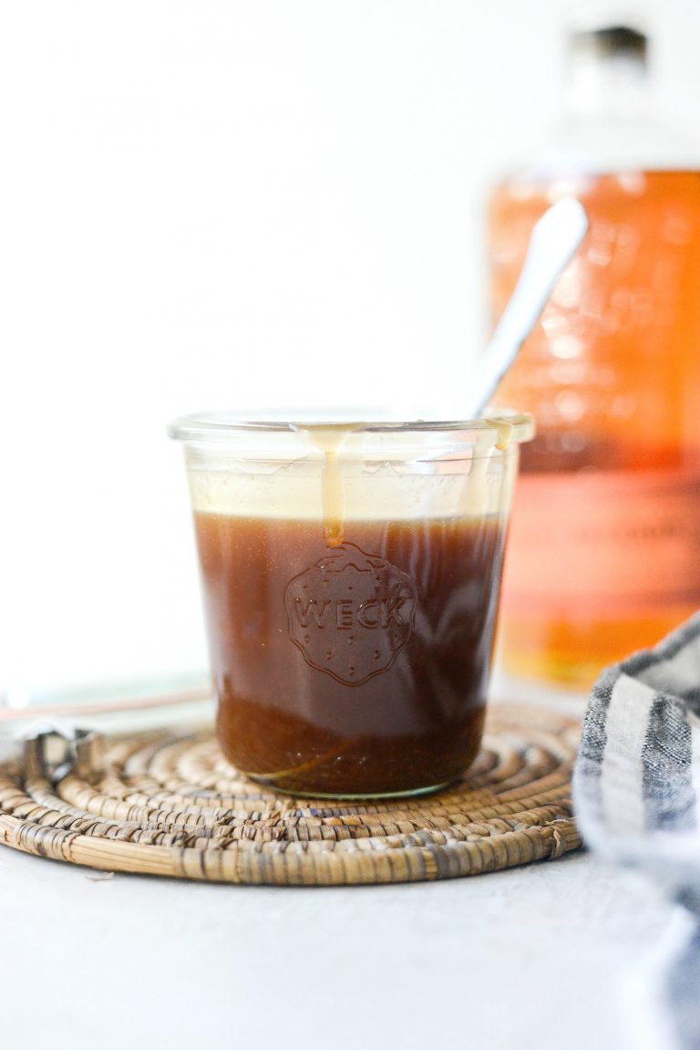 The Best Bourbon Salted Caramel Sauce Simply Scratch