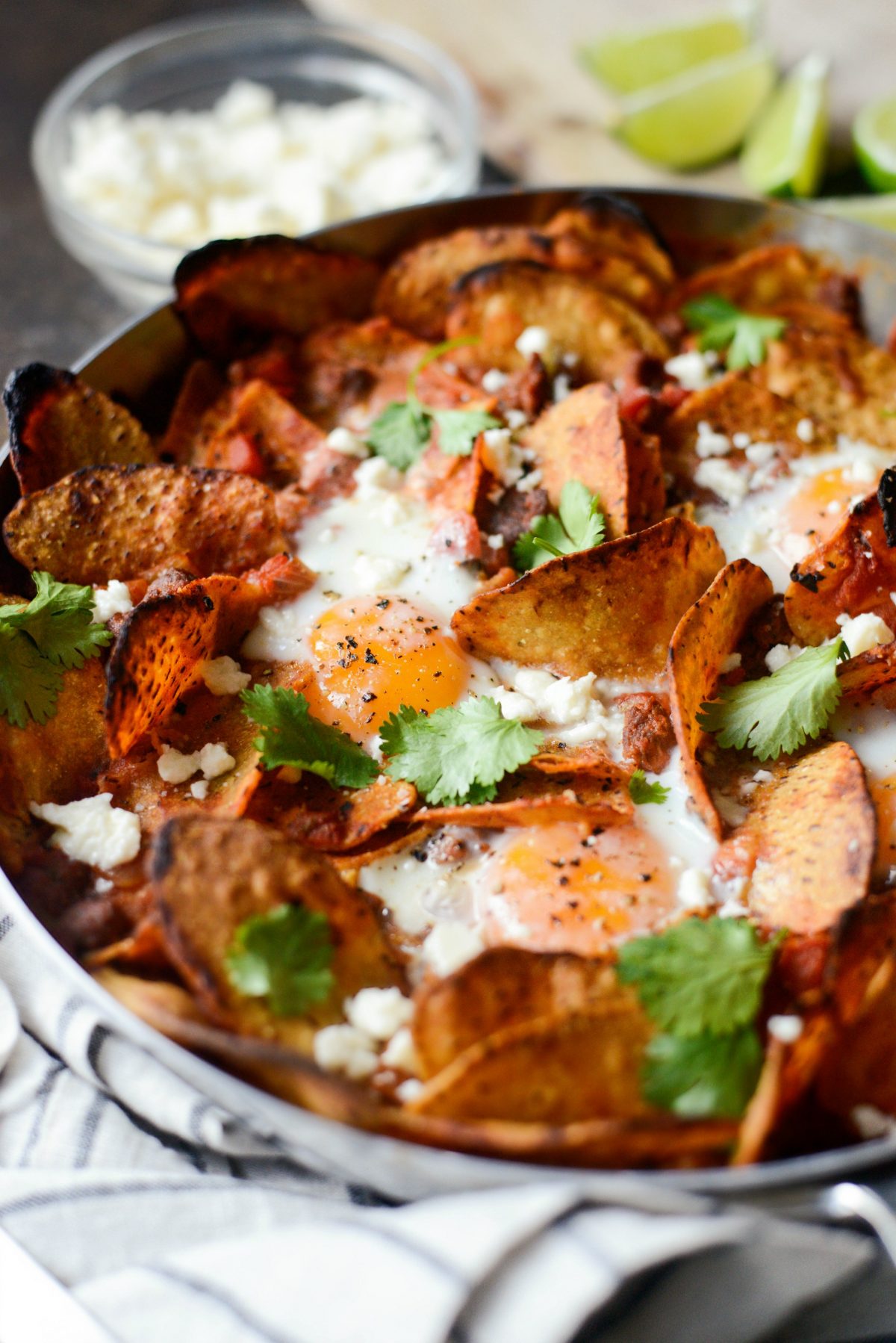 Chorizo Sweet Potato Chilaquiles