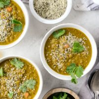 Golden Lentil Soup l SimplyScratch.com