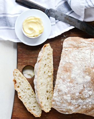 Homemade No-Knead Ciabatta Bread