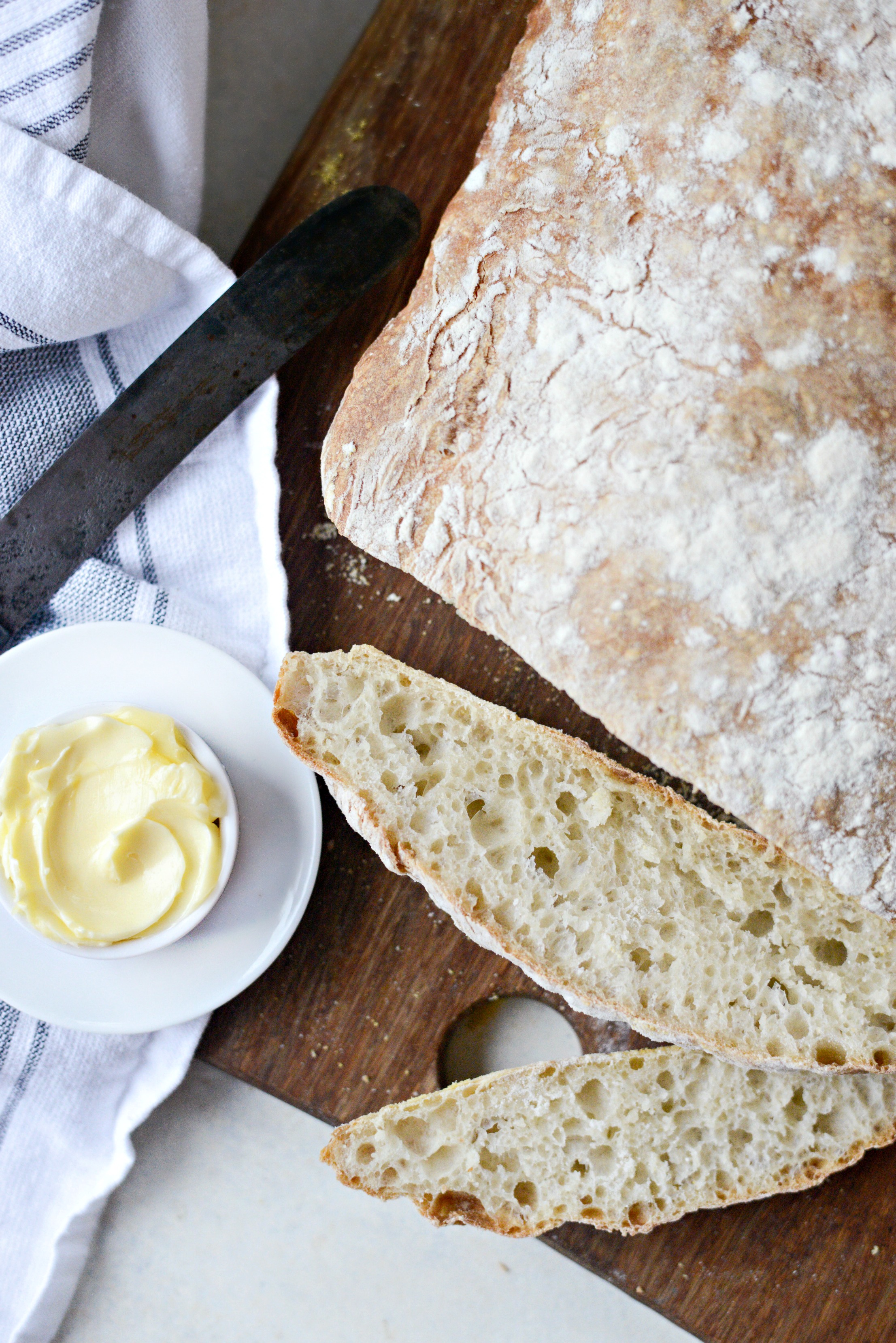 Homemade NoKnead Ciabatta Bread Simply Scratch